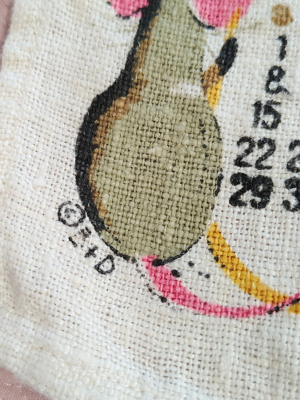 Vintage 1974 Basket of Kittens Calendar Towel 27